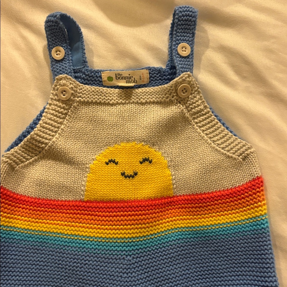 Blue and Yellow Kids One Piece Bodysuit - Picture 2 of 8